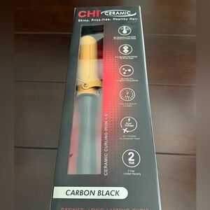 CHI Ceramic 1.5" Gold Curling Iron - Gold and Black